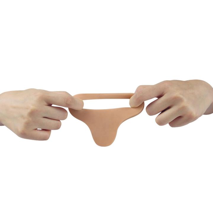 Podwójne dildo analne na ring 17,5 cm z TPE do podwójnej penetracji