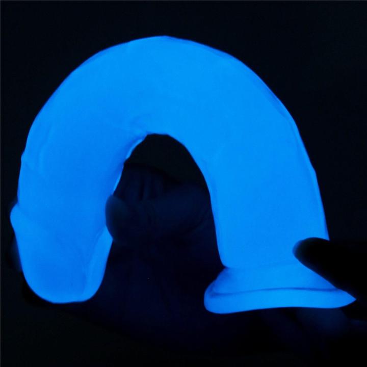 Świecące dildo z przyssawką 20,3 cm – realistyczna tekstura i glow