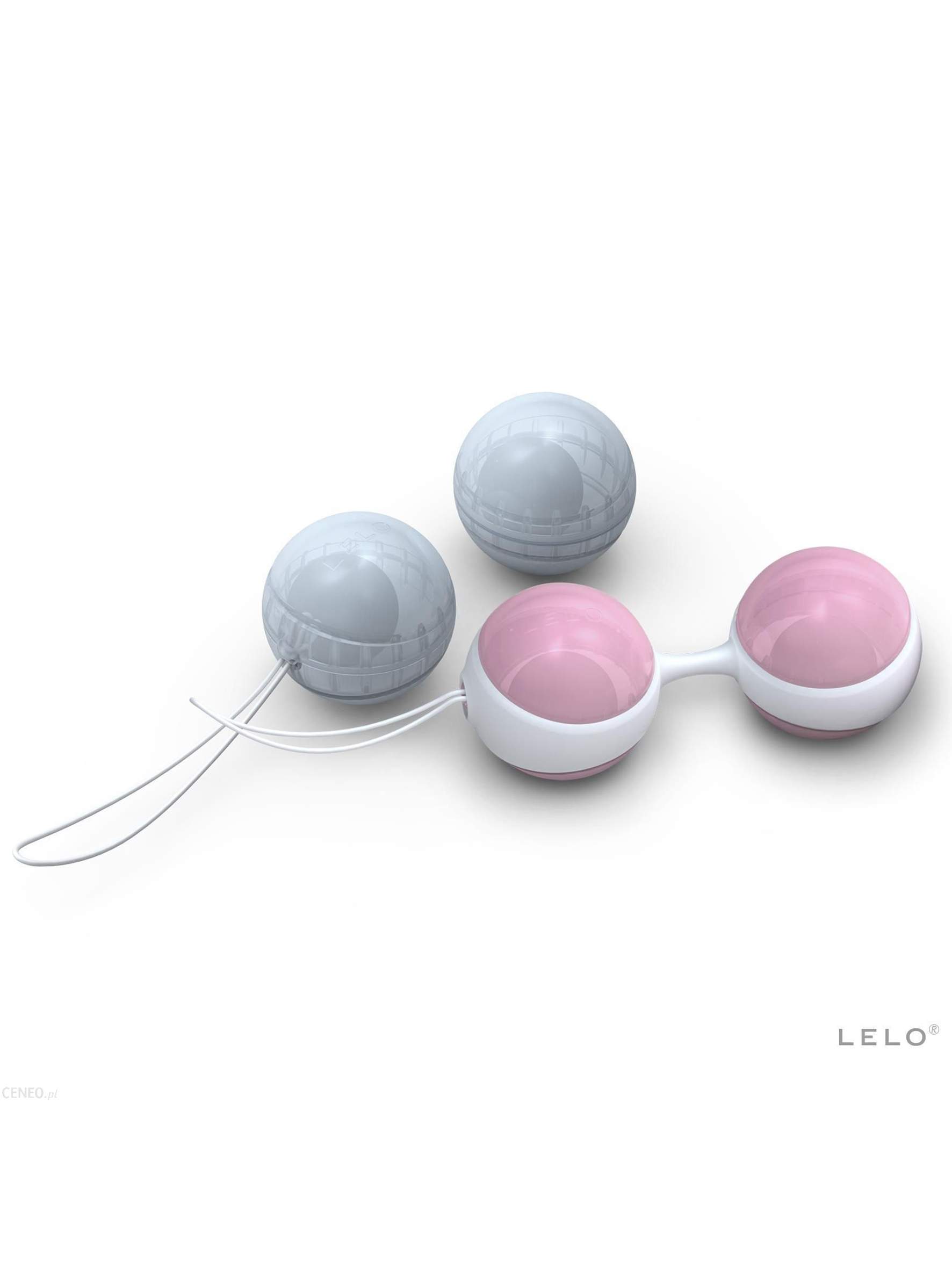 Ekskluzywne różowe i niebieskie kulki gejszy Lelo Luna Beads Mini – 2,9-3,6 cm