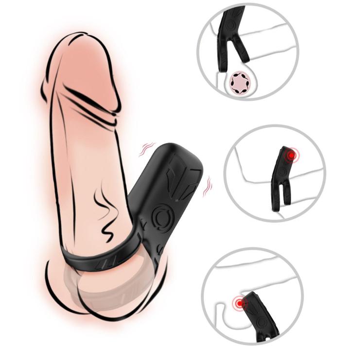 Wibrujący pierścień erekcyjny dla par 9 trybów USB wodoodporny