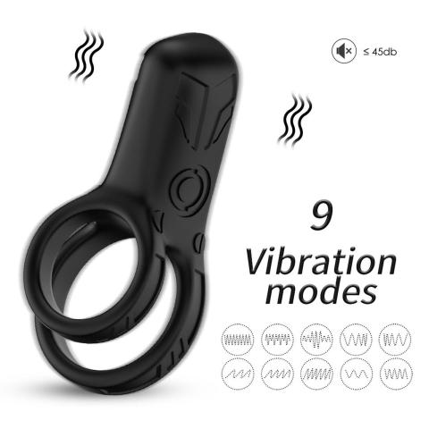 Wibrujący pierścień erekcyjny dla par 9 trybów USB wodoodporny
