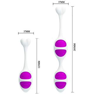 Zestaw progresywny kulek gejszy w kolorze fioletowym - 154 g