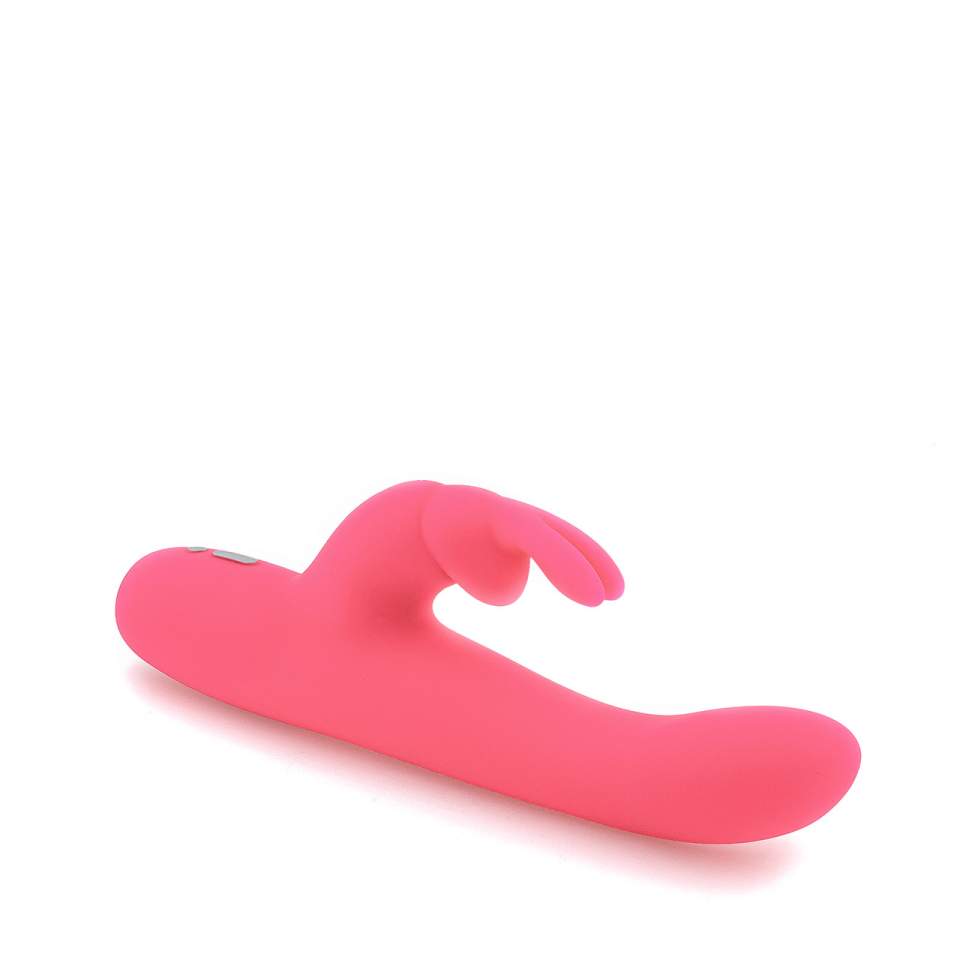 Wąski różowy wibrator króliczek Happy Rabbit Slimline Realistic