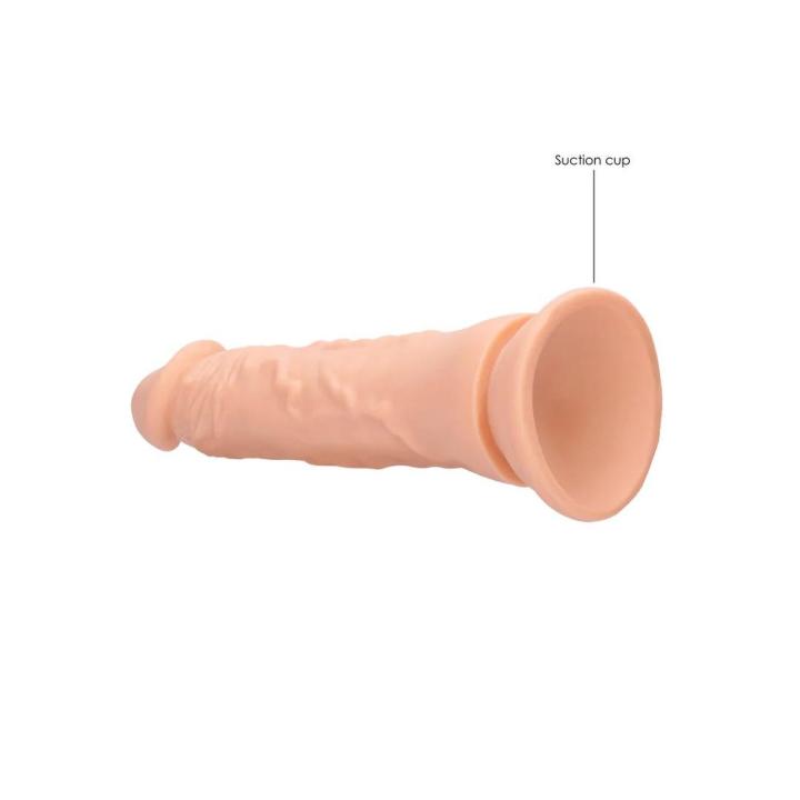 Realistyczne dildo bez jąder 23 cm z przyssawką - miękkie Skin TPE