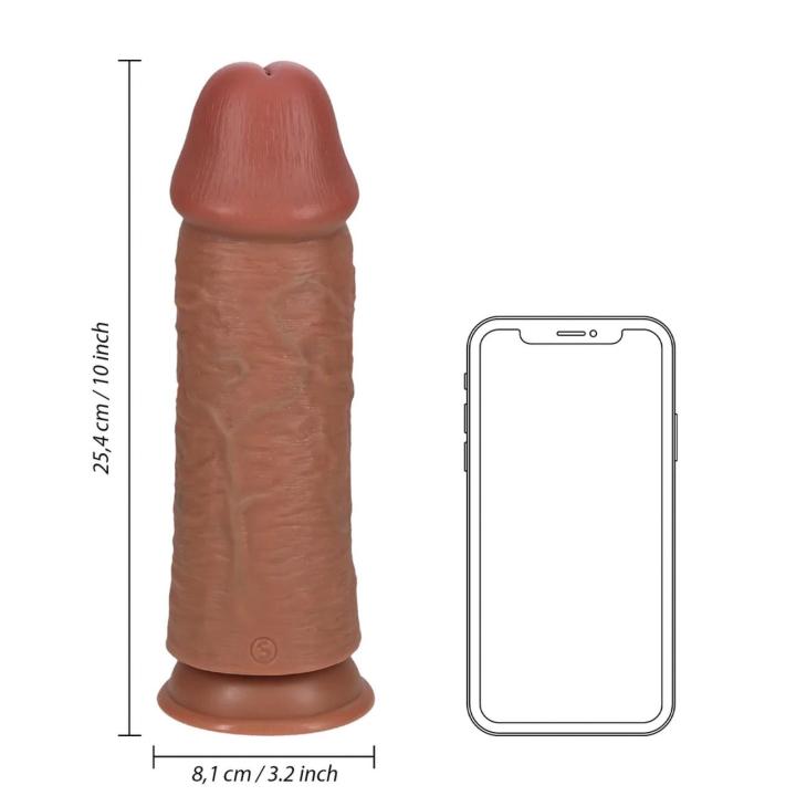 Realistyczne dildo z przyssawką 25,4 cm cieliste – do głębokiej penetracji