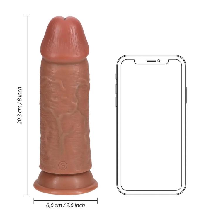 Grube realistyczne dildo z przyssawką 20,3 cm cieliste