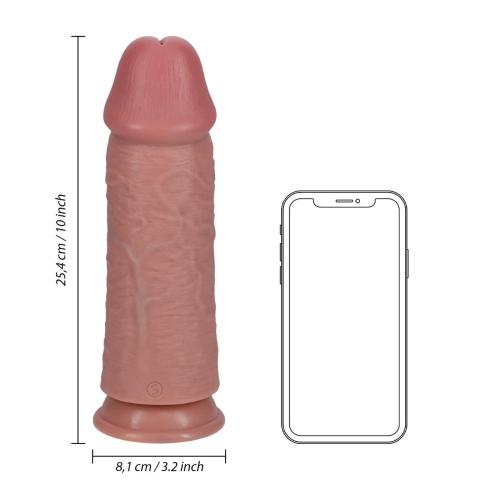 Grube realistyczne dildo 25,0 cm z przyssawką