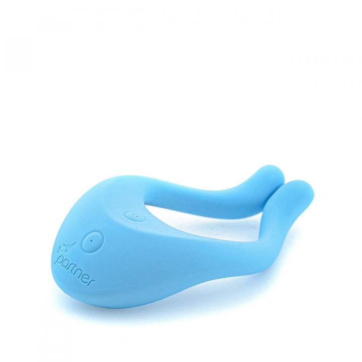 Niebieski silikonowy wibrator dla par Satisfyer Multifun z 3 silnikami 