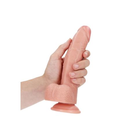 Realistyczne dildo z przyssawką 20,5 cm – wygięte do punktu G