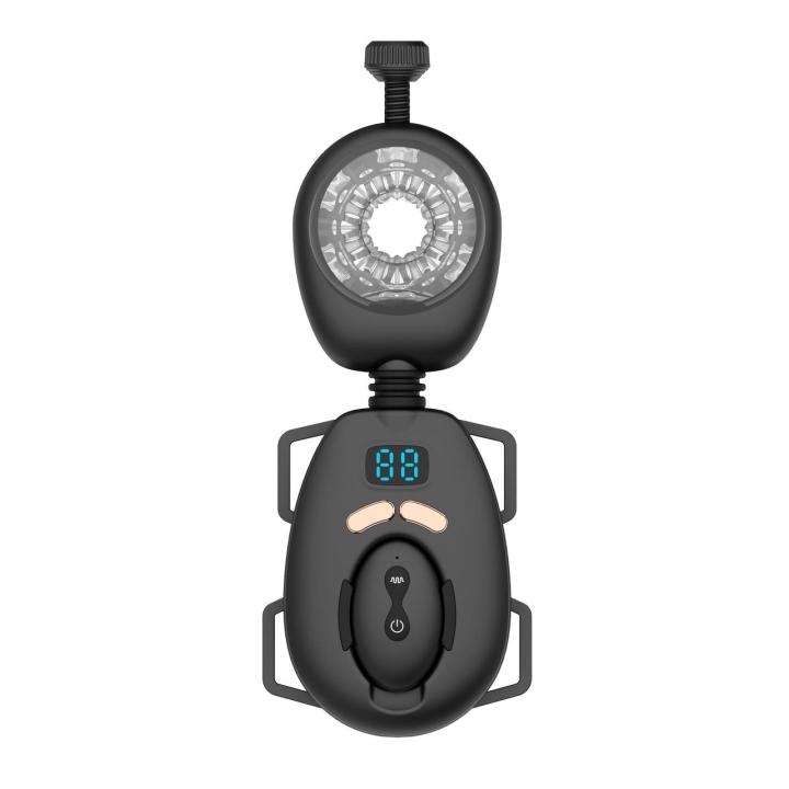 Masturbator thrusting i wibracje z LED, regulacją kąta i trybem hands-free