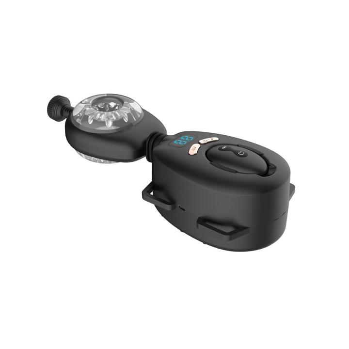 Masturbator thrusting i wibracje z LED, regulacją kąta i trybem hands-free