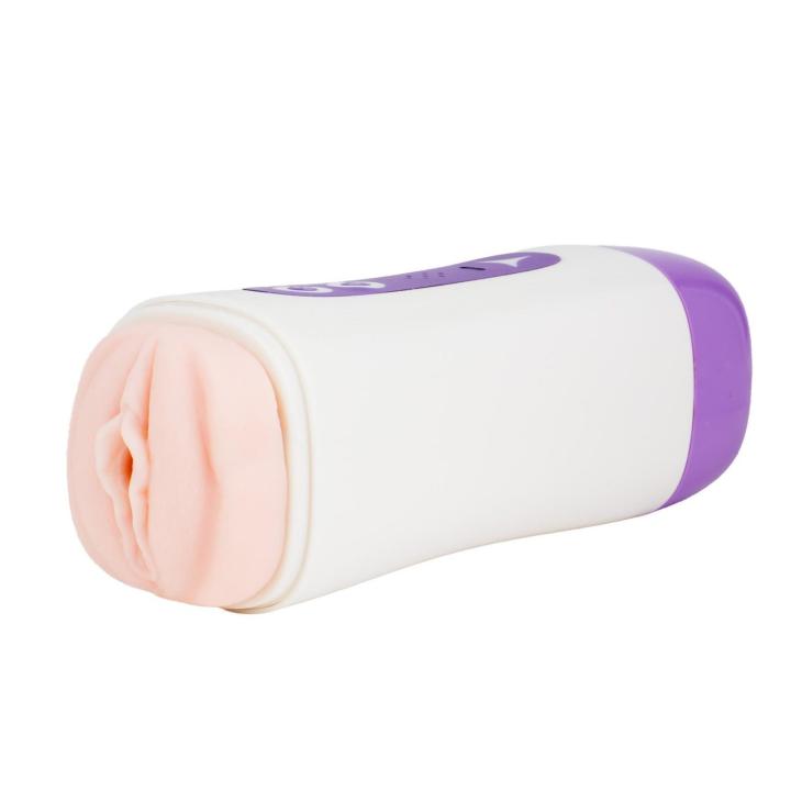 Interaktywny masturbator 2w1 z wibracjami i funkcją głosową USB-C