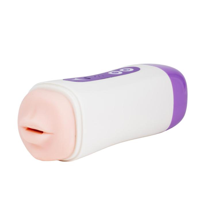 Interaktywny masturbator 2w1 z wibracjami i funkcją głosową USB-C