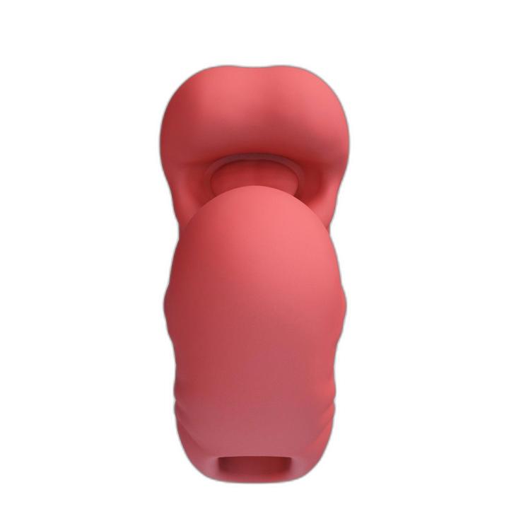 Czerwony stymulator oralny efekt lizania i pulsacji 7 trybów wibracji