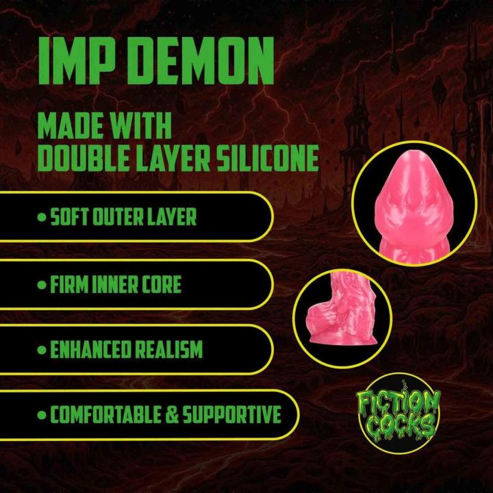 Czerwone fantazyjne dildo z płynnego silikonu 18,5 cm – elastyczne i wodoodporne