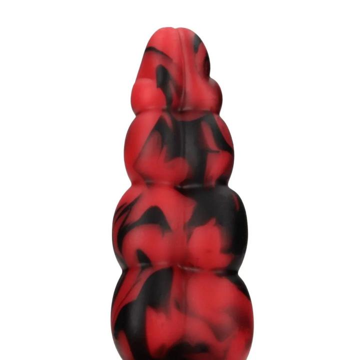 Fantazyjne dildo analne wężowe 37,5 cm - płynny silikon, średnica 5 cm