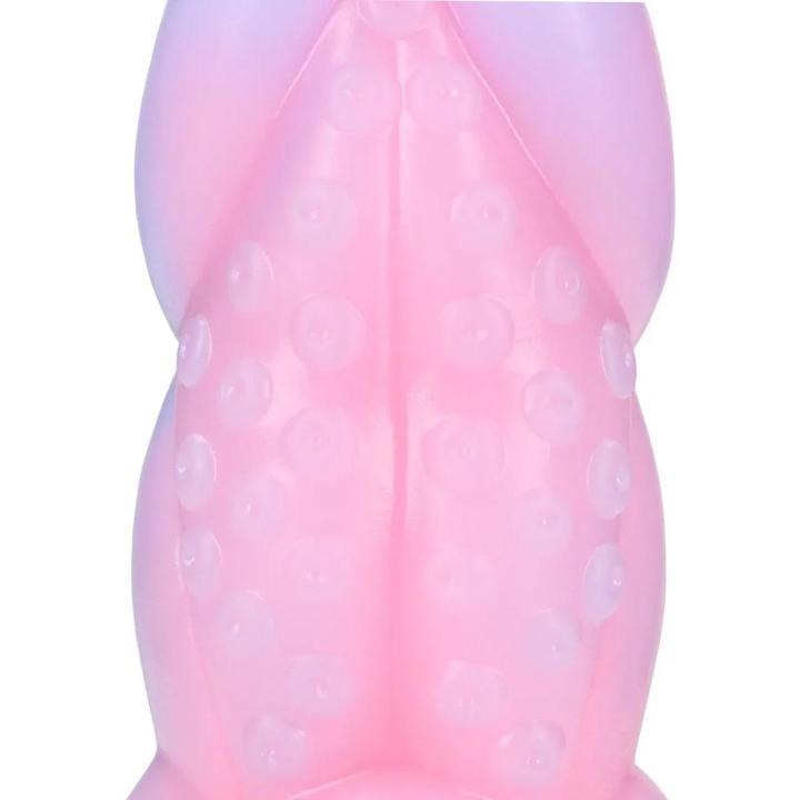 Tęczowy plug analny silikonowy 17,5 cm - miękki, elastyczny, wodoodporny