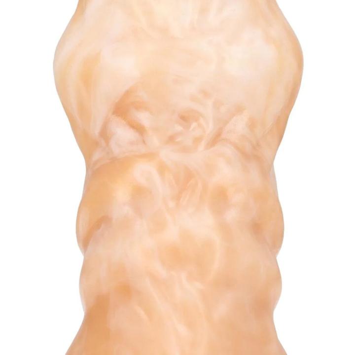 Złote fantazyjne dildo silikonowe 22 cm, średnica 5,5 cm