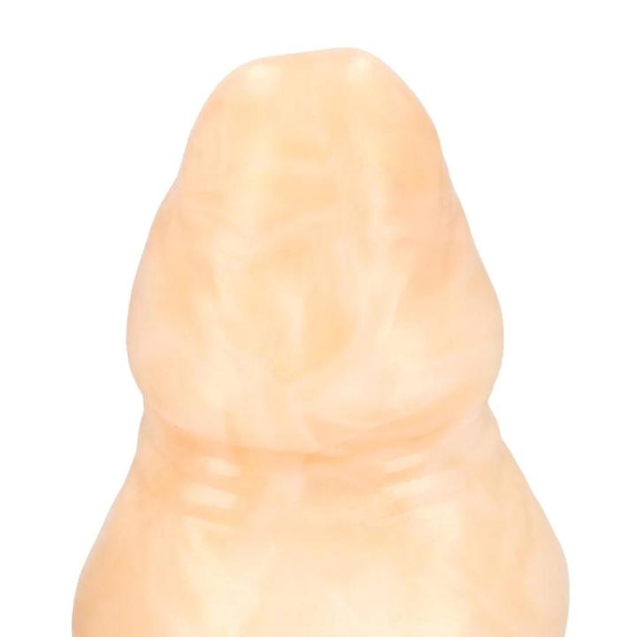 Złote fantazyjne dildo silikonowe 22 cm, średnica 5,5 cm