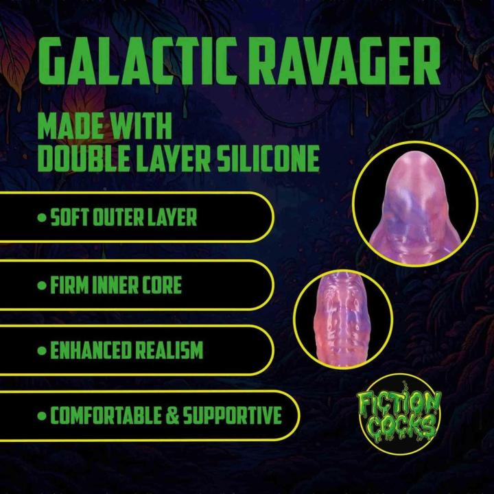 Fioletowe fantazyjne dildo silikonowe 17 cm – masywne 6,5 cm średnicy