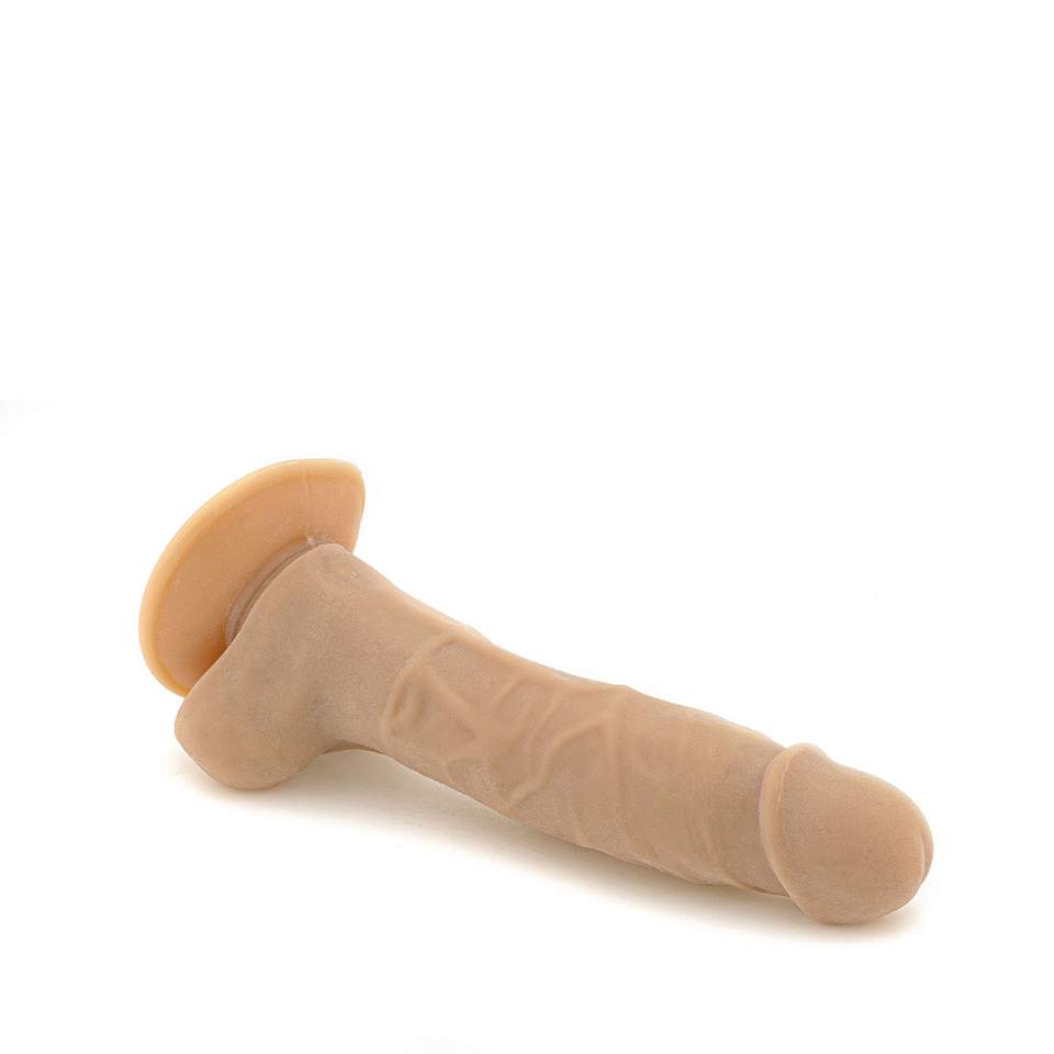 Realistyczne dildo z przyssawką, wykonane z cyberskóry 14 cm