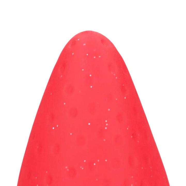 Silikonowy plug analny czerwono-żółty 18 cm, elastyczny i wodoodporny
