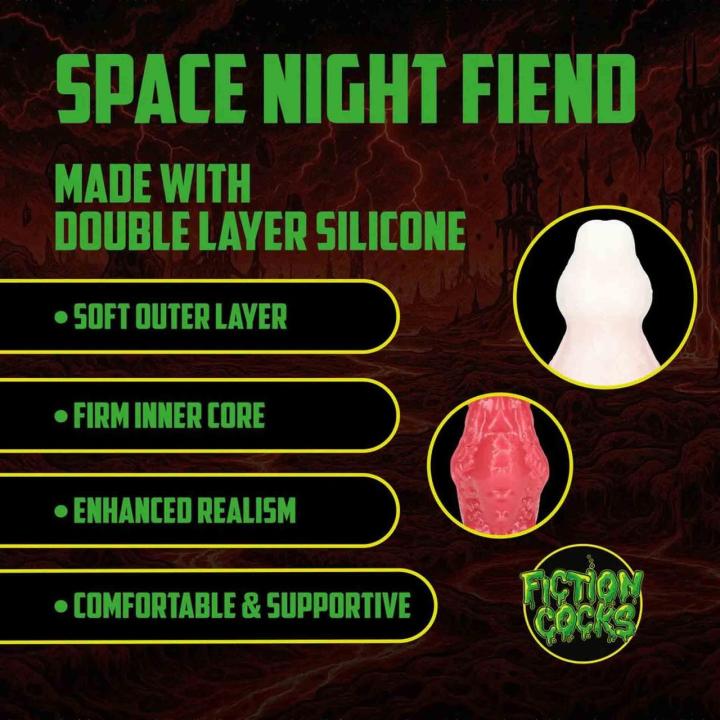 Fantazyjne dildo z płynnego silikonu 18 cm czerwono-białe