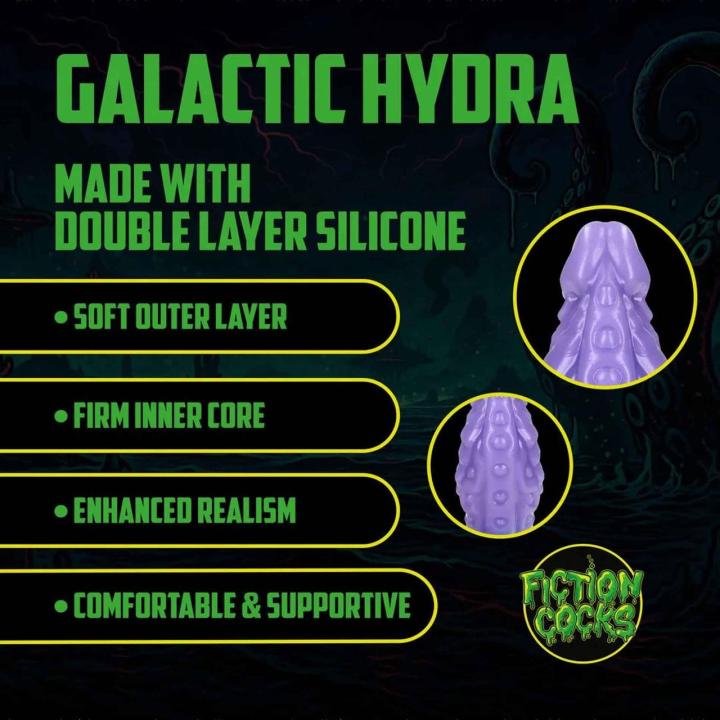 Fantazyjne dildo z płynnego silikonu 16 cm fioletowo-niebieskie