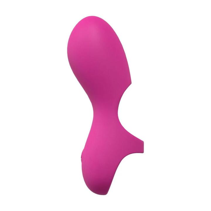 Mini wibrator na palec różowy - 10 trybów, wodoodporny, akumulatorowy