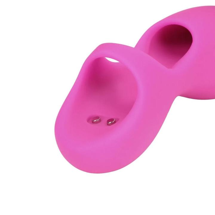 Mini wibrator na palec różowy - 10 trybów, wodoodporny, akumulatorowy