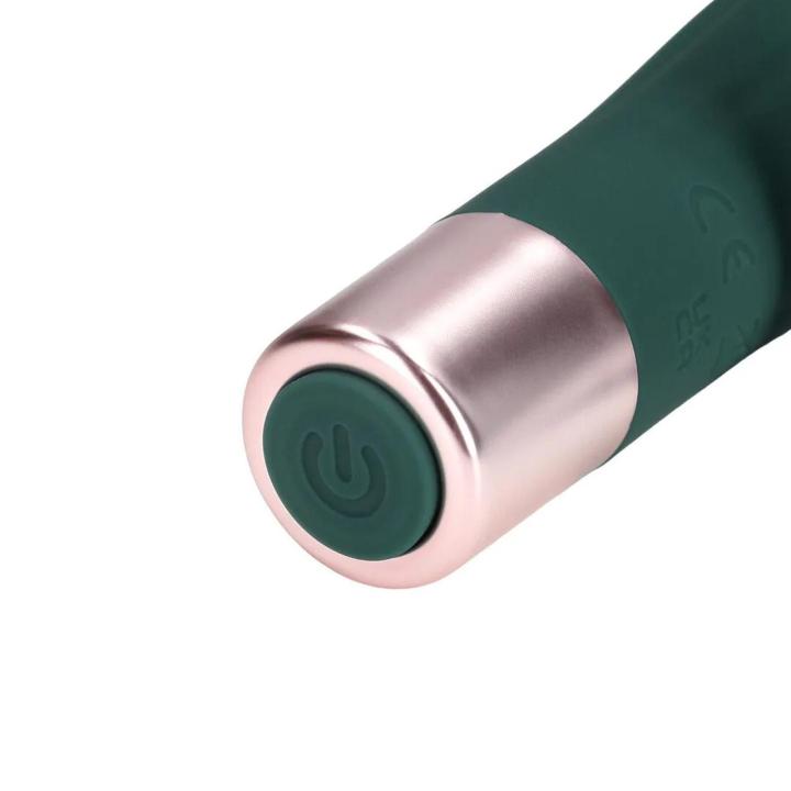 Zielony mini wibrator bullet 10 trybów wodoodporny akumulatorowy
