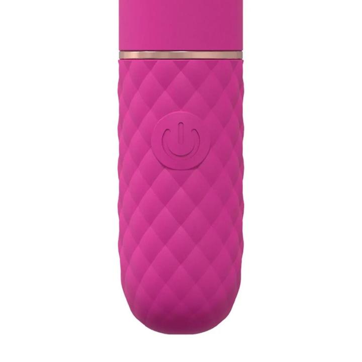 Różowy mini masażer wand 10 trybów, wodoodporny, akumulatorowy