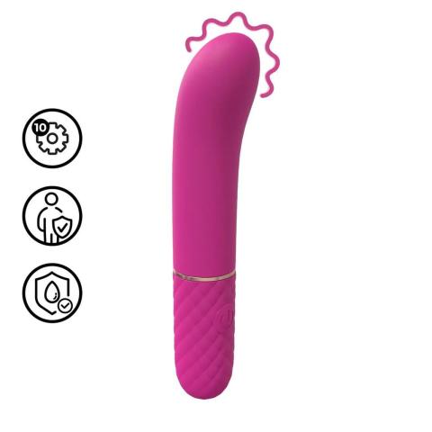 Mini wibrator do punktu G różowy, 10 trybów, wodoodporny, akumulatorowy