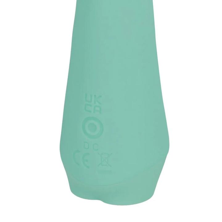 Zielony mini wibrator króliczek 2 silniki, 10 trybów, wodoodporny