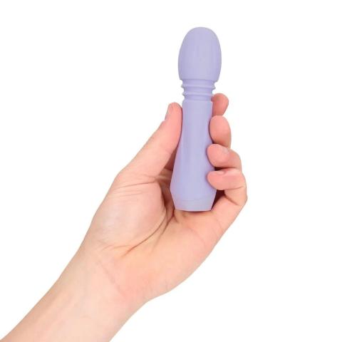 Mini masażer wand lawendowy z elastyczną głowicą i 10 trybami