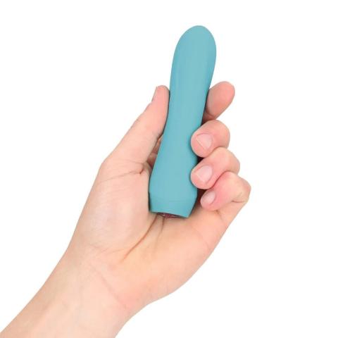 Mini wibrator niebieski 10 trybów, wodoodporny, usb
