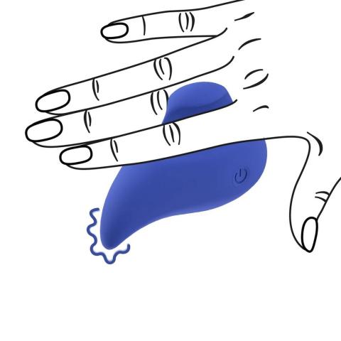 Stymulator lay-on z ergonomicznym uchwytem i 10 trybami, wodoodporny