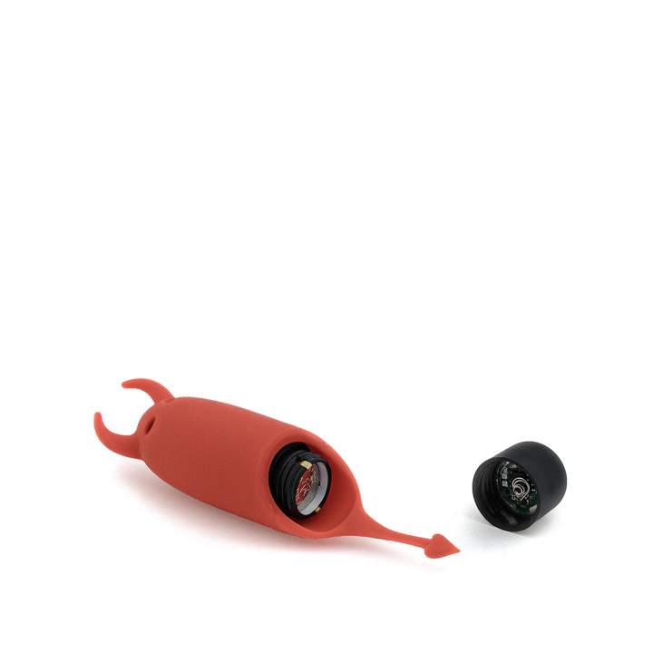 Czerwony mini wibrator do masażu pochwy i stymulacji łechtaczki – 9,5 cm