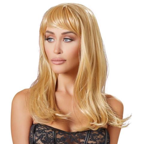 Długa blond peruka 45 cm regulowana – proste włosy, efektowna metamorfoza