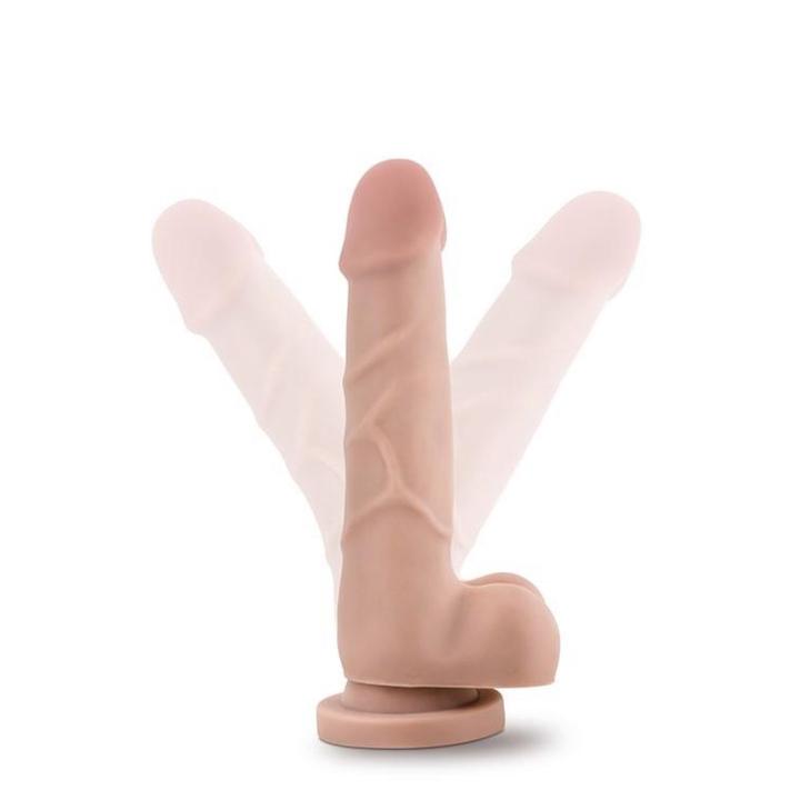 Realistyczne dildo 17,8 cm z przyssawką cieliste – intensywna stymulacja