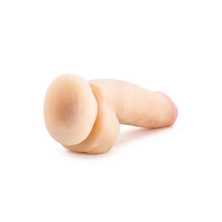 Realistyczne dildo 17,8 cm z przyssawką i fakturą żył