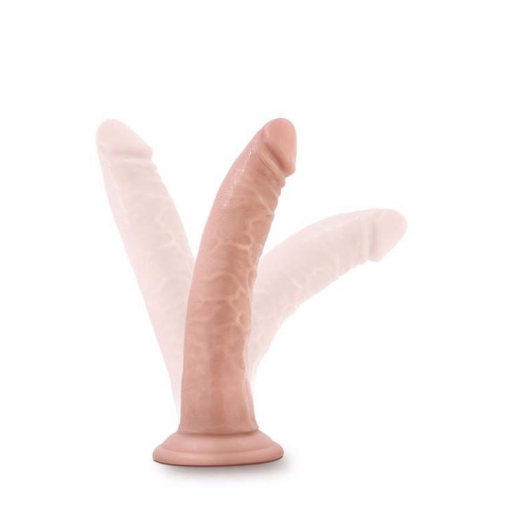 Realistyczne dildo waniliowe 17,8 cm z przyssawką