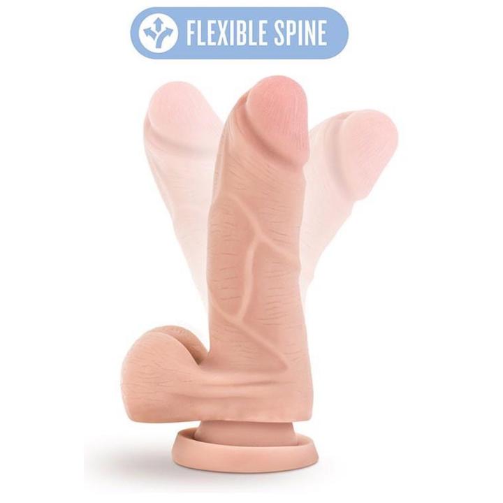 Realistyczne dildo 14,0 cm beżowe z przyssawką