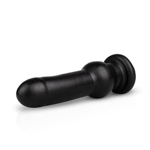 Czarne dildo Waginalno-Analne XL z przyssawką 25,5 cm – dla zaawansowanych