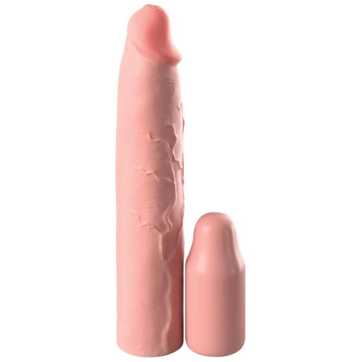Silikonowa przedłużka na penisa 22,9 cm – wydłużenie 7,6 cm i pogrubienie 66%