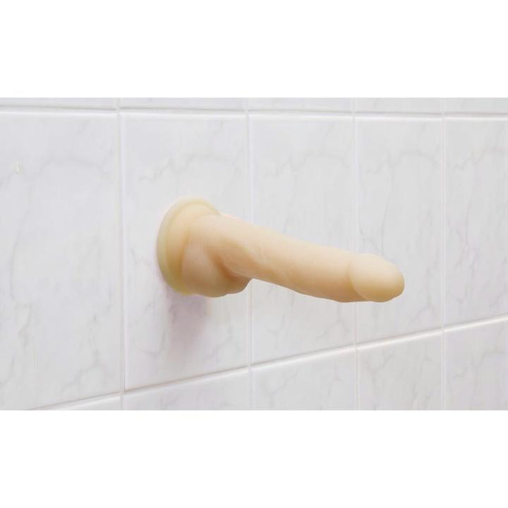 Realistyczne dildo z rotacją i pilotem 17,8 cm, silikon platynowy