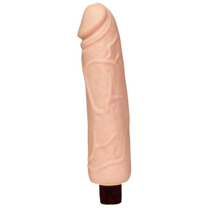 Elastyczny wibrator realistyczny 19 cm - naturalna faktura i wibracje