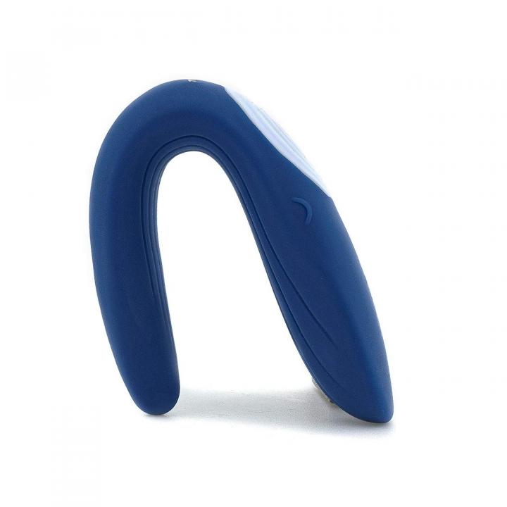 Granatowy silikonowy wibrator dla par Satisfyer Partner Whale 