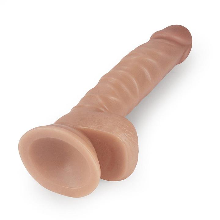 Realistyczne dildo z przyssawką 21,3 cm cieliste, duży rozmiar