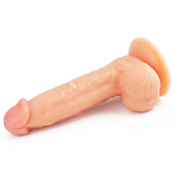 Realistyczne dildo z przyssawką ultra miękkie 20 cm